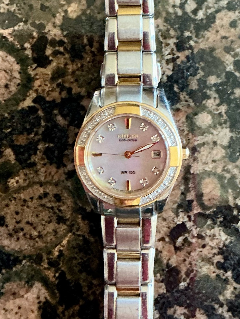Citizen Eco-Drive Two-Tone Vintage Women's Watch with Mother-of-Pearl Dial